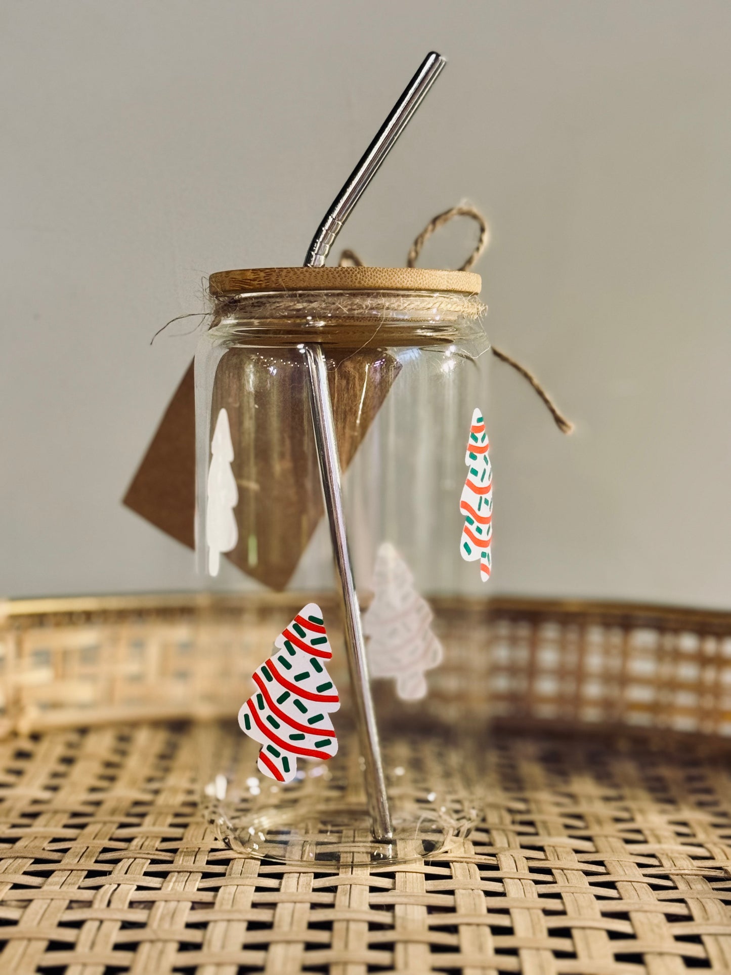 Tree Cakes Glass Cup