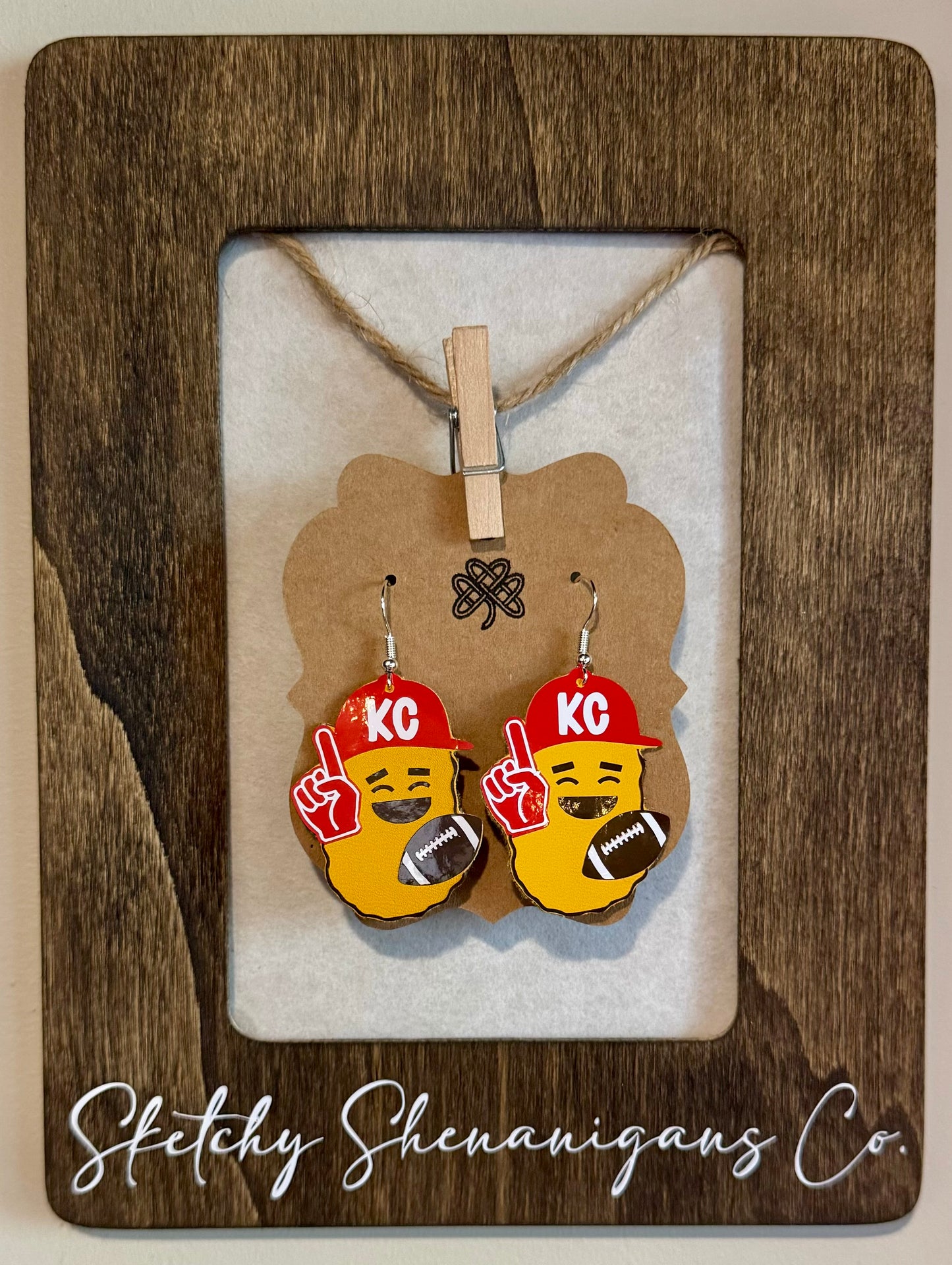 "Winner Winner Nuggie Dinner" Earrings