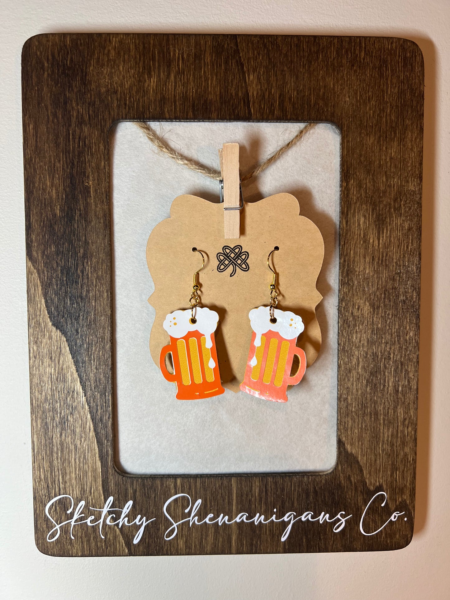 Cheers! Beer Mug Earrings