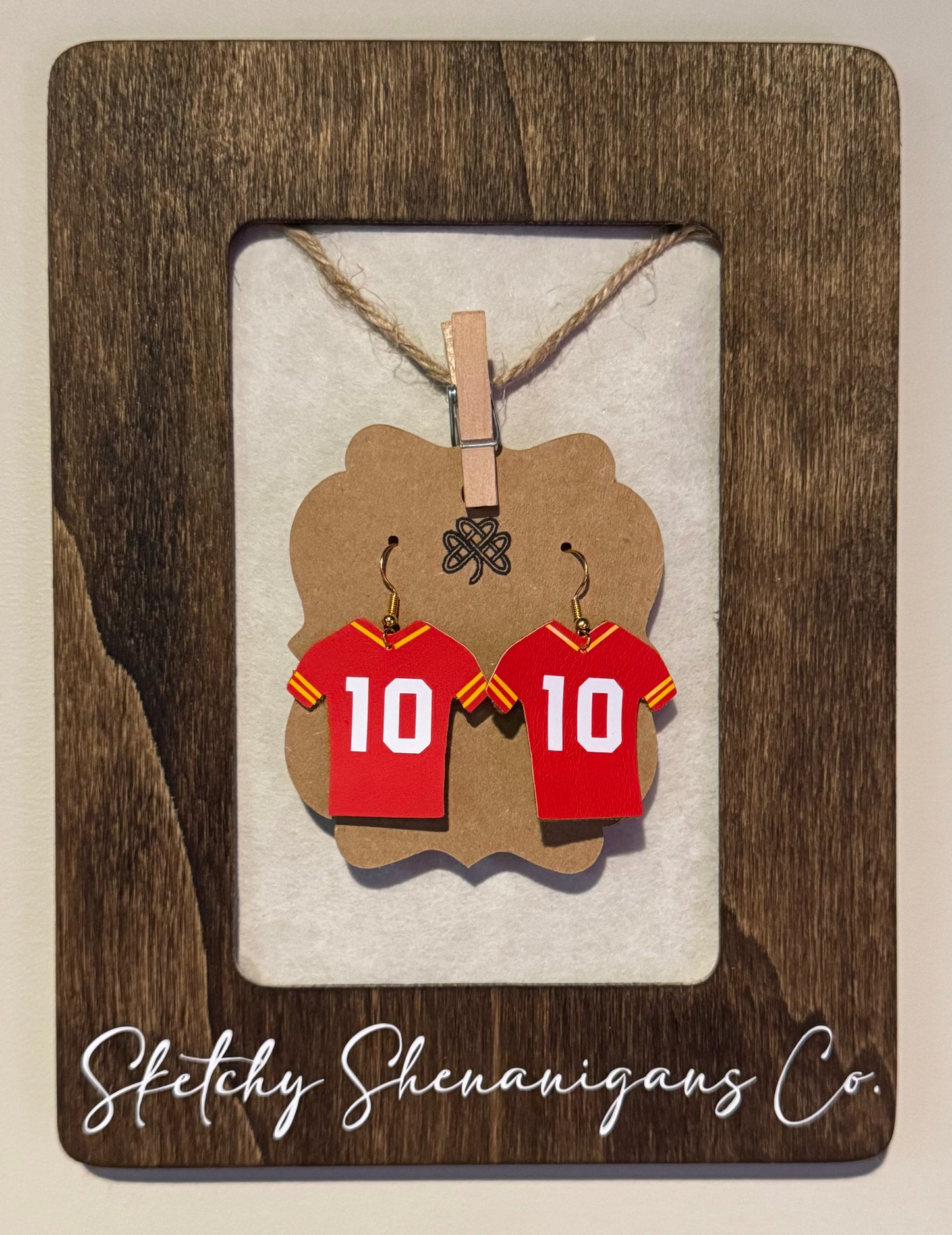 Chiefs Jersey #10 Earrings